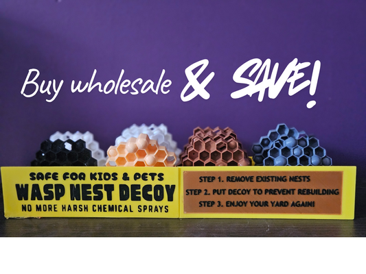 Gray Wasp Nest Decoy – Natural Outdoor Wasp Repellent & Deterrent